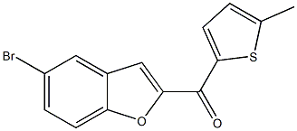 5-bromo-2-[(5-methylthiophen-2-yl)carbonyl]-1-benzofuran Struktur