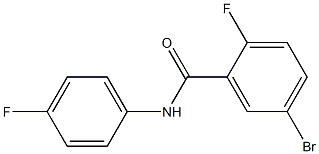 5-bromo-2-fluoro-N-(4-fluorophenyl)benzamide Struktur