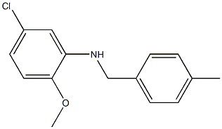 5-chloro-2-methoxy-N-[(4-methylphenyl)methyl]aniline Struktur