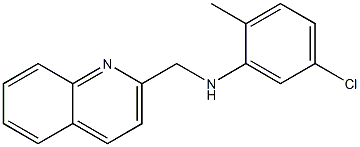 5-chloro-2-methyl-N-(quinolin-2-ylmethyl)aniline Struktur