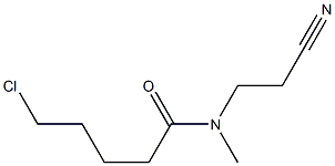 5-chloro-N-(2-cyanoethyl)-N-methylpentanamide Struktur