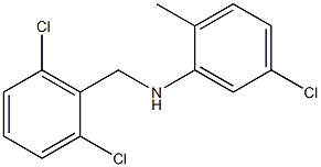 5-chloro-N-[(2,6-dichlorophenyl)methyl]-2-methylaniline Struktur