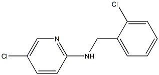 5-chloro-N-[(2-chlorophenyl)methyl]pyridin-2-amine Struktur