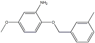 5-methoxy-2-[(3-methylbenzyl)oxy]aniline Struktur