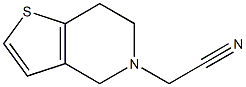 6,7-dihydrothieno[3,2-c]pyridin-5(4H)-ylacetonitrile Struktur