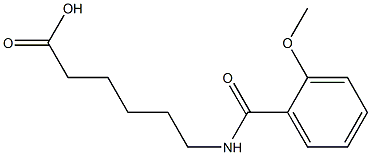 6-[(2-methoxybenzoyl)amino]hexanoic acid Struktur