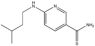 6-[(3-methylbutyl)amino]pyridine-3-carbothioamide Struktur