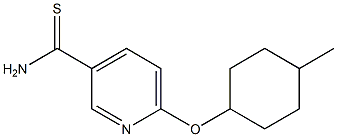 6-[(4-methylcyclohexyl)oxy]pyridine-3-carbothioamide Struktur