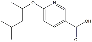 6-[(4-methylpentan-2-yl)oxy]pyridine-3-carboxylic acid Struktur