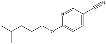 6-[(4-methylpentyl)oxy]pyridine-3-carbonitrile Struktur