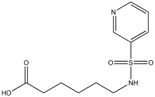 6-[(pyridin-3-ylsulfonyl)amino]hexanoic acid Struktur