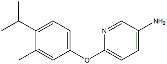 6-[3-methyl-4-(propan-2-yl)phenoxy]pyridin-3-amine Struktur