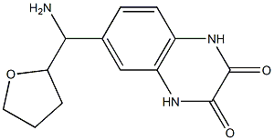 6-[amino(oxolan-2-yl)methyl]-1,2,3,4-tetrahydroquinoxaline-2,3-dione Struktur