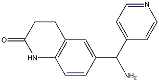 6-[amino(pyridin-4-yl)methyl]-1,2,3,4-tetrahydroquinolin-2-one Struktur