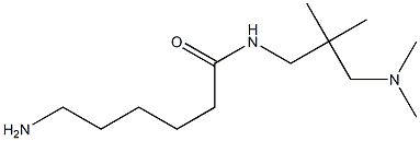 6-amino-N-[3-(dimethylamino)-2,2-dimethylpropyl]hexanamide Struktur