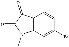 6-bromo-1-methyl-2,3-dihydro-1H-indole-2,3-dione Struktur