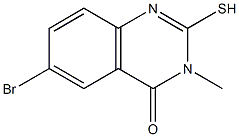 6-bromo-2-mercapto-3-methylquinazolin-4(3H)-one Struktur