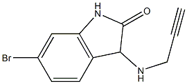 6-bromo-3-(prop-2-yn-1-ylamino)-2,3-dihydro-1H-indol-2-one Struktur