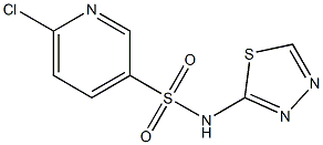 6-chloro-N-(1,3,4-thiadiazol-2-yl)pyridine-3-sulfonamide Struktur