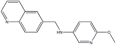 6-methoxy-N-(quinolin-6-ylmethyl)pyridin-3-amine Struktur