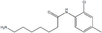 7-amino-N-(2-chloro-4-methylphenyl)heptanamide Struktur