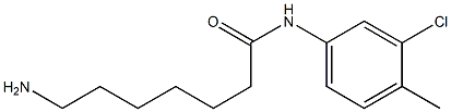 7-amino-N-(3-chloro-4-methylphenyl)heptanamide Struktur