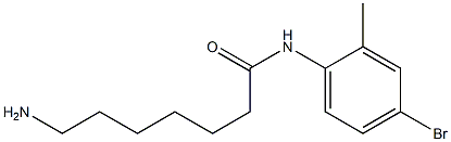 7-amino-N-(4-bromo-2-methylphenyl)heptanamide Struktur