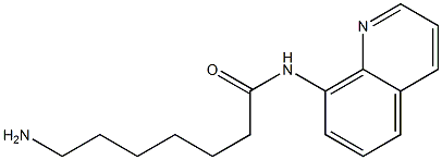 7-amino-N-quinolin-8-ylheptanamide Struktur