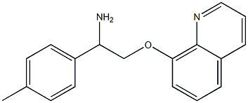 8-[2-amino-2-(4-methylphenyl)ethoxy]quinoline Struktur