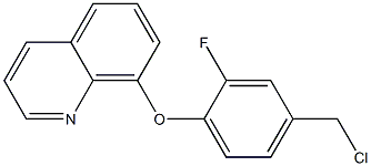 8-[4-(chloromethyl)-2-fluorophenoxy]quinoline Struktur