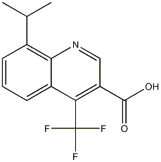 8-isopropyl-4-(trifluoromethyl)quinoline-3-carboxylic acid Struktur