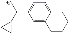 cyclopropyl(5,6,7,8-tetrahydronaphthalen-2-yl)methanamine Struktur