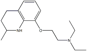 diethyl({2-[(2-methyl-1,2,3,4-tetrahydroquinolin-8-yl)oxy]ethyl})amine Struktur