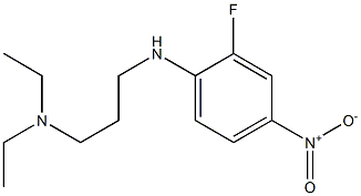 diethyl({3-[(2-fluoro-4-nitrophenyl)amino]propyl})amine Struktur