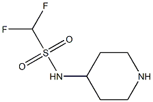 difluoro-N-(piperidin-4-yl)methanesulfonamide Struktur