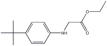 ethyl 2-[(4-tert-butylphenyl)amino]acetate Struktur