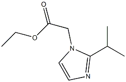 ethyl 2-[2-(propan-2-yl)-1H-imidazol-1-yl]acetate Struktur