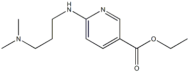 ethyl 6-{[3-(dimethylamino)propyl]amino}pyridine-3-carboxylate Struktur