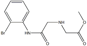 methyl 2-({[(2-bromophenyl)carbamoyl]methyl}amino)acetate Struktur