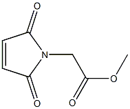 methyl 2-(2,5-dioxo-2,5-dihydro-1H-pyrrol-1-yl)acetate Struktur