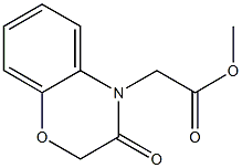 methyl 2-(3-oxo-3,4-dihydro-2H-1,4-benzoxazin-4-yl)acetate Struktur