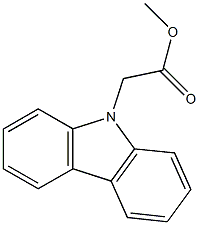 methyl 2-(9H-carbazol-9-yl)acetate Struktur