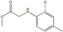 methyl 2-[(2-chloro-4-methylphenyl)amino]acetate Struktur