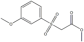 methyl 2-[(3-methoxybenzene)sulfonyl]acetate Struktur