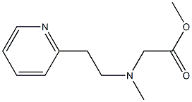 methyl 2-{methyl[2-(pyridin-2-yl)ethyl]amino}acetate Struktur