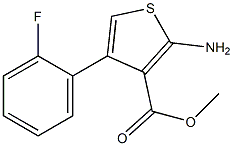 methyl 2-amino-4-(2-fluorophenyl)thiophene-3-carboxylate Struktur