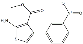 methyl 2-amino-4-(3-nitrophenyl)thiophene-3-carboxylate Struktur