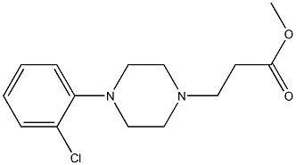 methyl 3-[4-(2-chlorophenyl)piperazin-1-yl]propanoate Struktur