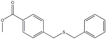 methyl 4-[(benzylsulfanyl)methyl]benzoate Struktur