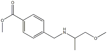 methyl 4-{[(1-methoxypropan-2-yl)amino]methyl}benzoate Struktur